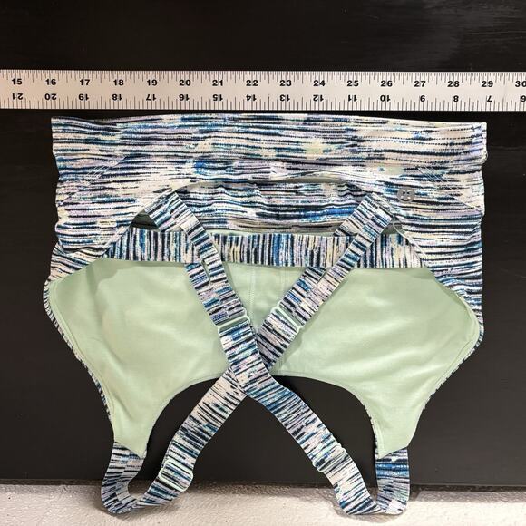 Lululemon Pure Practice Bra Blurry Belle Multi / Sea Mist Luxtreme Yoga Size 6 - Picture 9 of 10